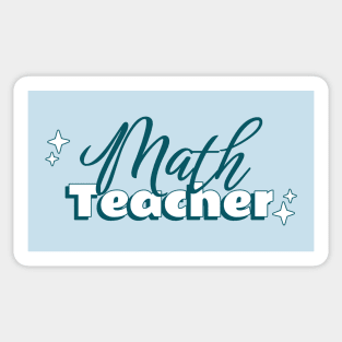 Cute Math Teacher Sticker